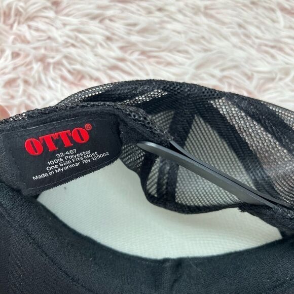 Kingdom Of Sequins Boutique Black Hey Girl Hey Lightning Rope Band Trucker Hat - Picture 5 of 6